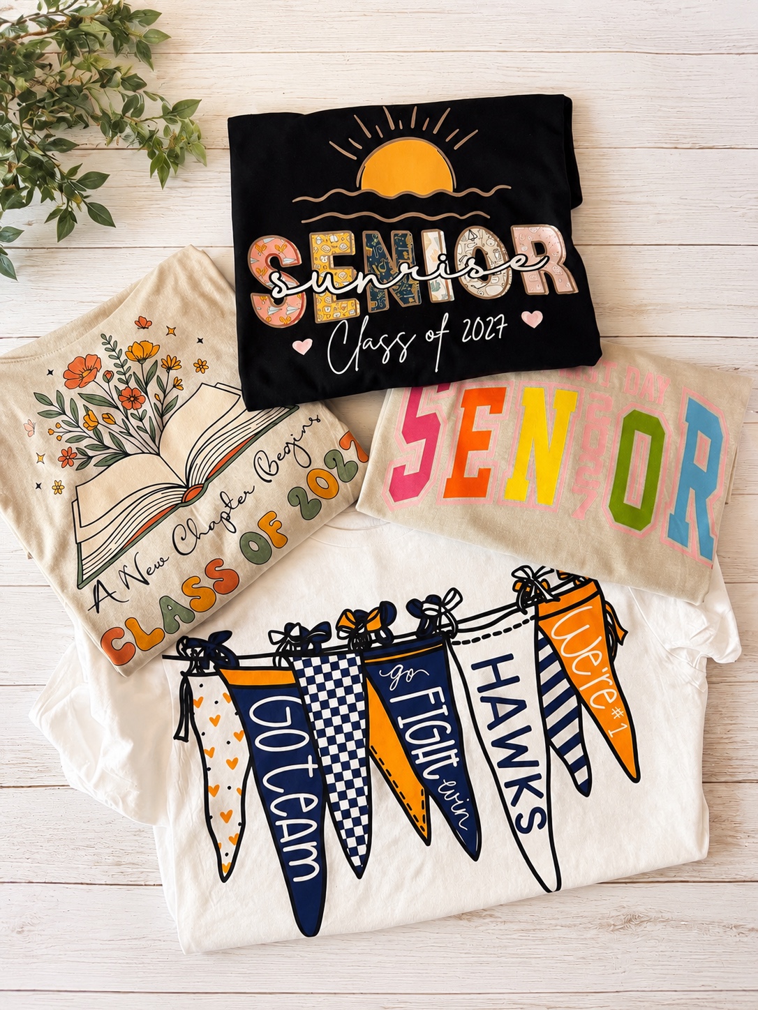 Senior and school spirit shirt bundle